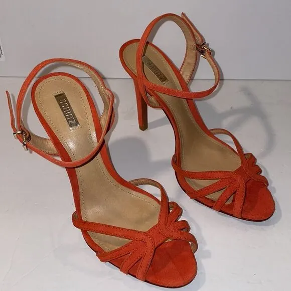 Schutz Camurca Cabra High Heels Sandals