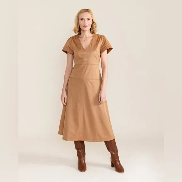 Sedge Amy dress Camel size Large