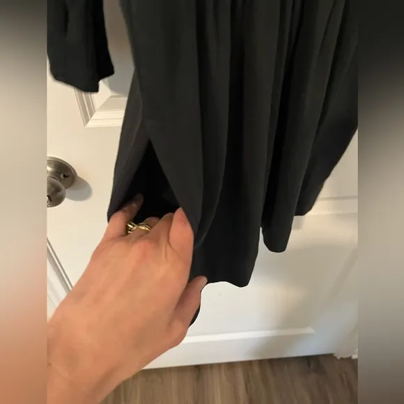See By Chloe Scoop Neck Mini Dress Black Long Sleeve Size 4
