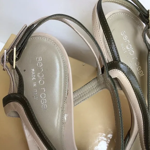 Sergio Rossi Pelle New Glamour Sandals Sz. 40