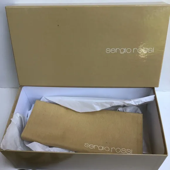 Sergio Rossi Pelle New Glamour Sandals Sz. 40