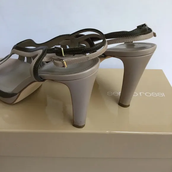 Sergio Rossi Pelle New Glamour Sandals Sz. 40