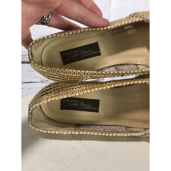 Sesto Meucci Tan Woven Slip on shoes size 9.5