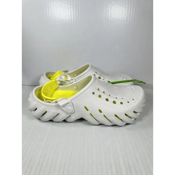 Size 10 Crocs Echo Clog Moonlight Men Slip On Casual LifeStlye Sandal 207937-1NK