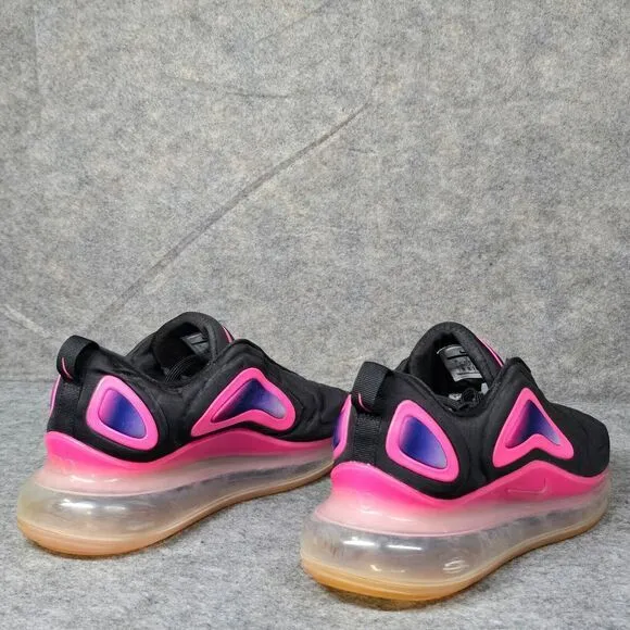 Size 10 Nike Air Max 720 Men Shoes Black‎ Pink Lace Up Running Trainer Sneaker