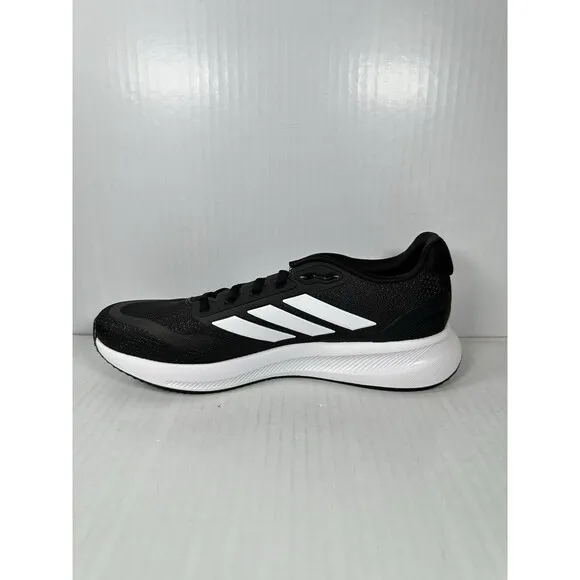 Size 10.5 Men’s Adidas RUNFALCON 5 CLOUDFOAM Running Sneakers Shoes Black White