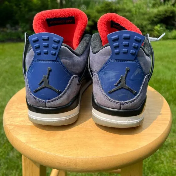 Size 10.5 - Nike Air Jordan 4 Retro Winter Loyal Blue Men's Shoes - Ships Now