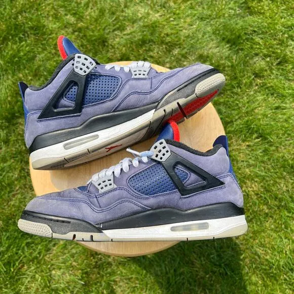 Size 10.5 - Nike Air Jordan 4 Retro Winter Loyal Blue Men's Shoes - Ships Now