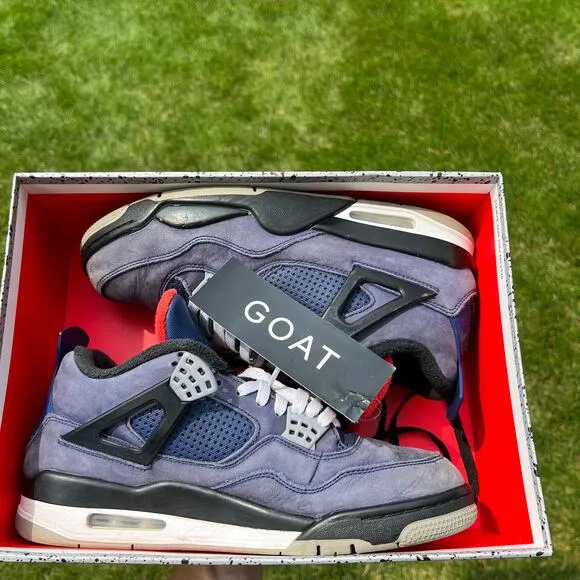 Size 10.5 - Nike Air Jordan 4 Retro Winter Loyal Blue Men's Shoes - Ships Now