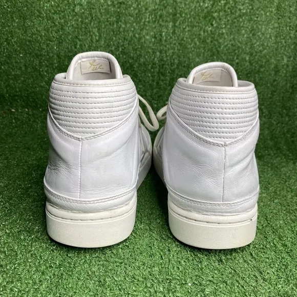 Size 12 - Jordan Westbrook 0 White Leather Hightop Sneakers