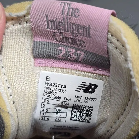 Size 6.5 New‎ Balance 237 Women's Running Shoes Blackto Lilac Cloud WS237YA