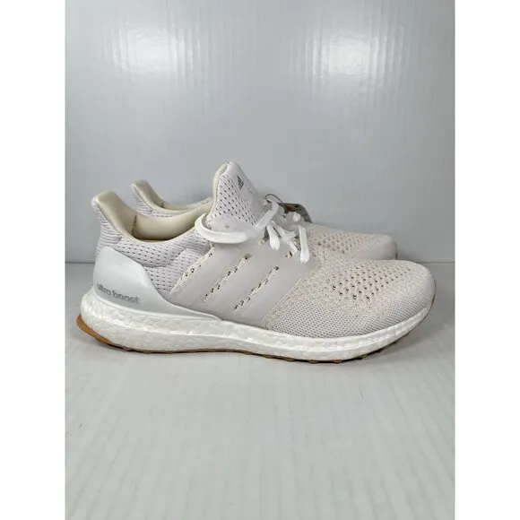 Size 7.5 Womens Adidas Ultraboost 1.0 White Gum Silver Running Shoes ID9689 NEW