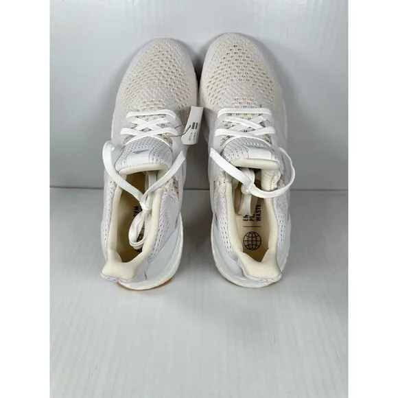 Size 7.5 Womens Adidas Ultraboost 1.0 White Gum Silver Running Shoes ID9689 NEW