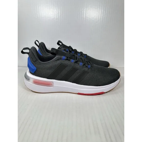 Size 9.5 Adidas Racer TR23 Shoes Men's Running Carbon Black Royal Blue IG7328