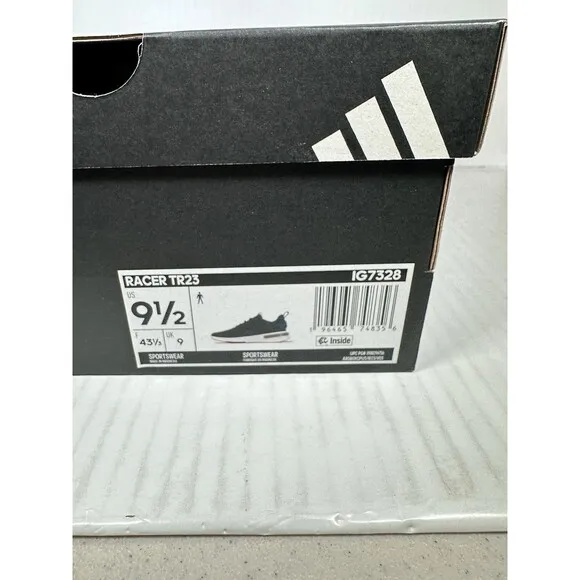 Size 9.5 Adidas Racer TR23 Shoes Men's Running Carbon Black Royal Blue IG7328