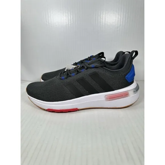Size 9.5 Adidas Racer TR23 Shoes Men's Running Carbon Black Royal Blue IG7328