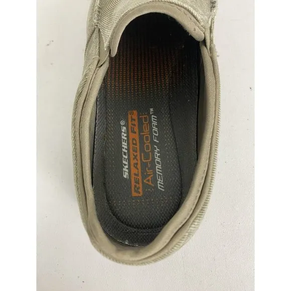 Skechers Creston Moseco Shoes Mens 11.5 Taupe Brown  Relaxed Fit Slip On 65355