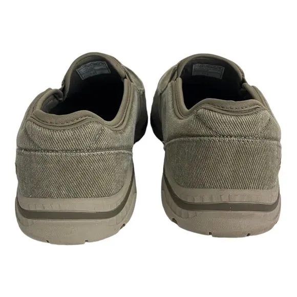 Skechers Creston Moseco Shoes Mens 11.5 Taupe Brown  Relaxed Fit Slip On 65355