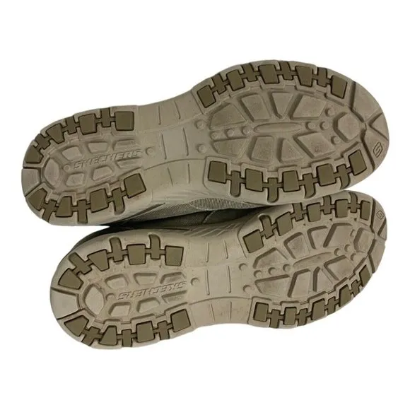 Skechers Creston Moseco Shoes Mens 11.5 Taupe Brown  Relaxed Fit Slip On 65355