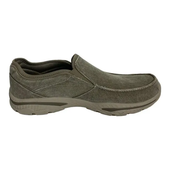 Skechers Creston Moseco Shoes Mens 11.5 Taupe Brown  Relaxed Fit Slip On 65355