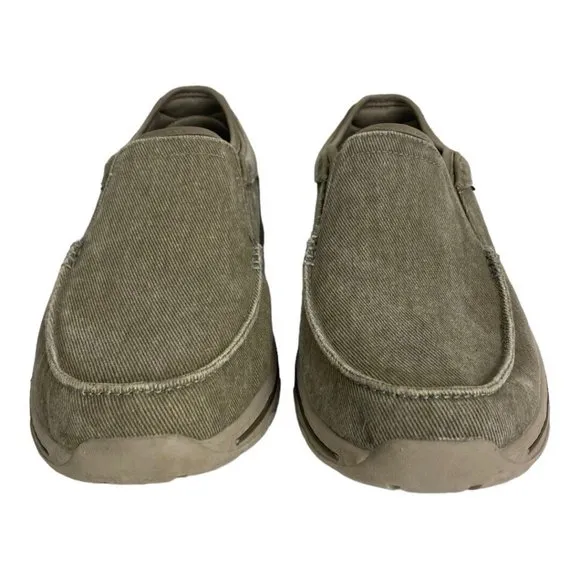 Skechers Creston Moseco Shoes Mens 11.5 Taupe Brown  Relaxed Fit Slip On 65355