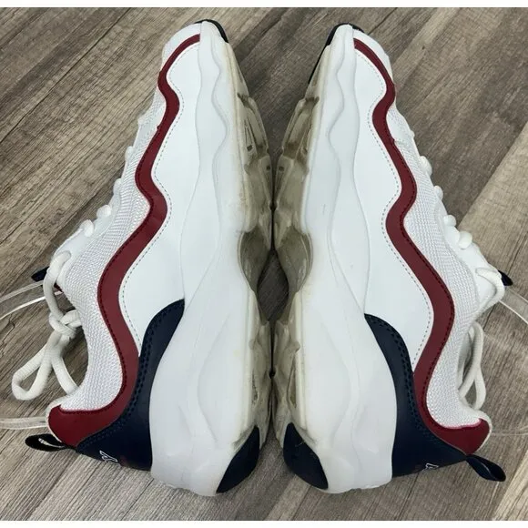 Skechers D Lites Airy Sneakers Shoes Size 7.5 White Blue Red Casual 58703MC