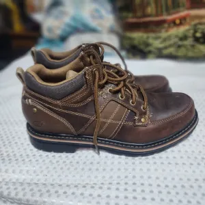 SKECHERS EUC MENS SZ 10.5 MARCELO TOPEL MED TOE HIKING BOOTS