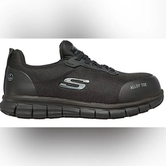 Skechers Jixie Sure Track Alloy Toe Slip Resistant Work Shoes Women’s Size 7.5‌‌