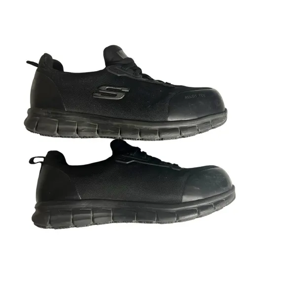 Skechers Jixie Sure Track Alloy Toe Slip Resistant Work Shoes Women’s Size 7.5‌‌