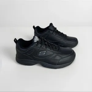 Skechers Memory Foam Sneakers Black Work Relaxed Fit Shoes Women's Size 9