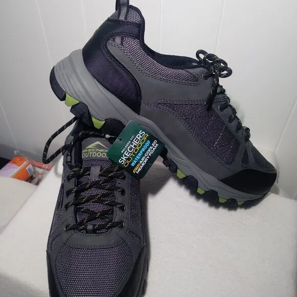 Skechers Men's 12.0 Relaxed Fit Waterproof Selmen-Cormack 204427 Charcoal NWB