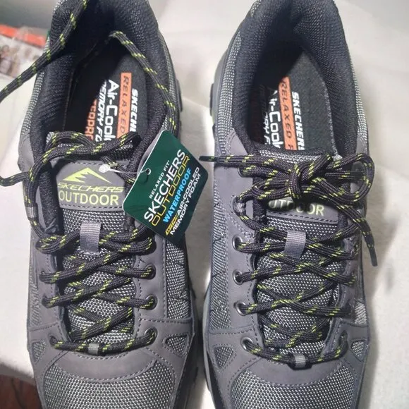 Skechers Men's 12.0 Relaxed Fit Waterproof Selmen-Cormack 204427 Charcoal NWB