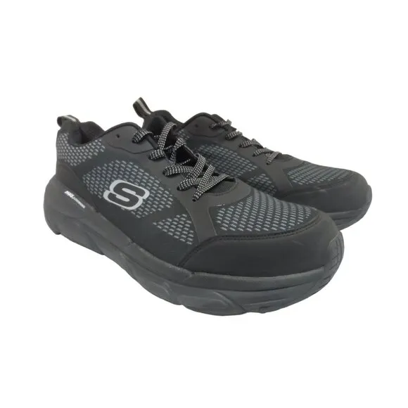 Skechers Men's 99999402 Steel Toe Athletic Work Shoes Black/Gray 12M