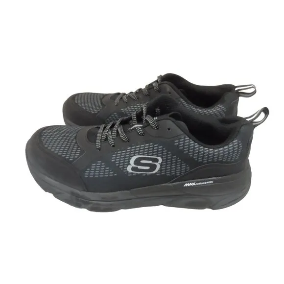 Skechers Men's 99999402 Steel Toe Athletic Work Shoes Black/Gray 12M
