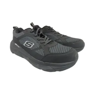 Skechers Men's 99999402 Steel Toe Athletic Work Shoes Black/Gray 12M