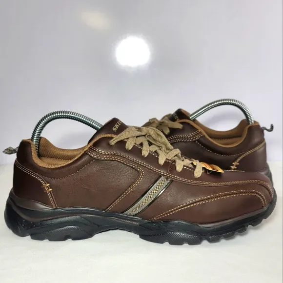 Skechers Mens size 11 Rovato Larion Oxford brown Sneakers.