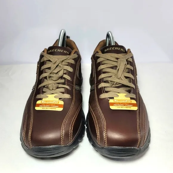 Skechers Mens size 11 Rovato Larion Oxford brown Sneakers.