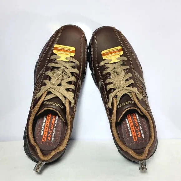 Skechers Mens size 11 Rovato Larion Oxford brown Sneakers.