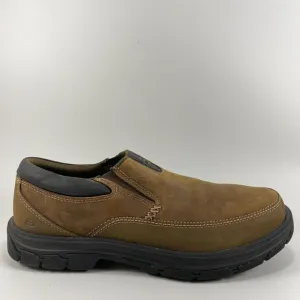 Skechers Segment Rilar Oxford Slip On Loafers Mens Size 8 Brown Leather Comfort
