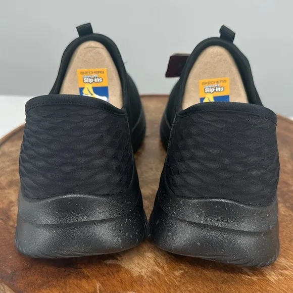 Skechers Shoes Mens 9.5 Wide Black Slip-ins Hands Free Sneakers Casual