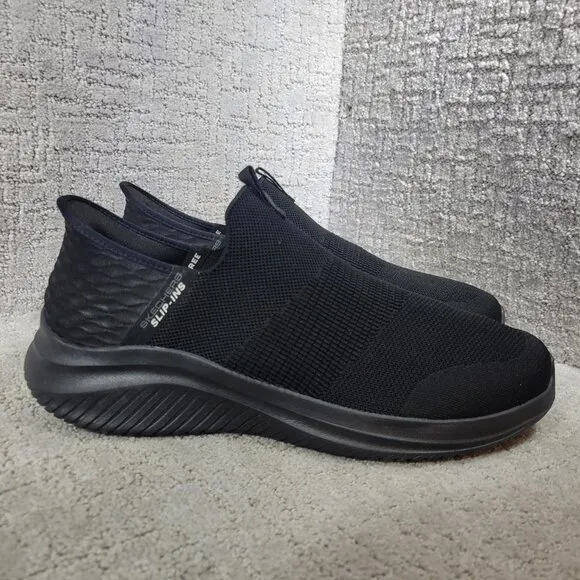 Skechers Slip-Ins Ultra Flex 3.0 Men's Size 14 Black Handsfree Athletic Sneakers