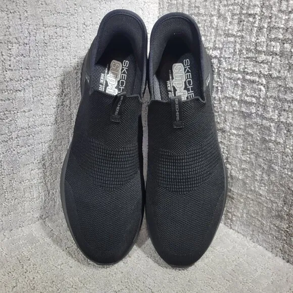 Skechers Slip-Ins Ultra Flex 3.0 Men's Size 14 Black Handsfree Athletic Sneakers