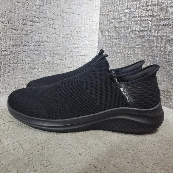 Skechers Slip-Ins Ultra Flex 3.0 Men's Size 14 Black Handsfree Athletic Sneakers
