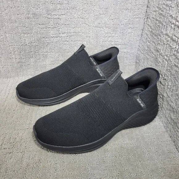 Skechers Slip-Ins Ultra Flex 3.0 Men's Size 14 Black Handsfree Athletic Sneakers