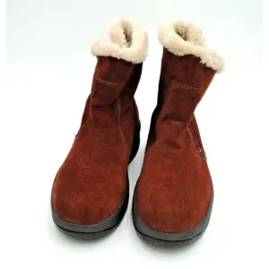 Skechers Tone Ups Boots Womens 9 Leather Zipper Winter Toning Walking Casual