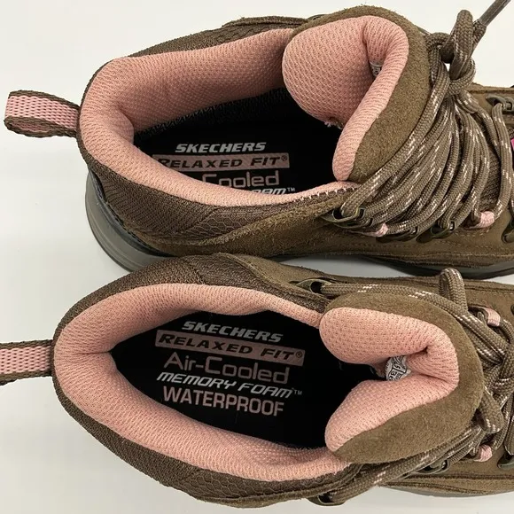 Skechers Trego Alpine Trail Hiking Boots Outdoor Waterproof Women Size 7.5 NEW