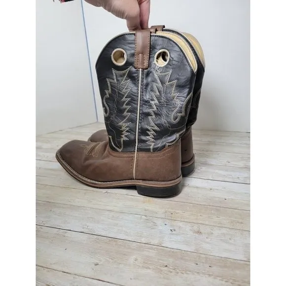 SMOKY MOUNTAIN BOOTS Blaze Western Boots, Color:‎ Brown/Black Size 7