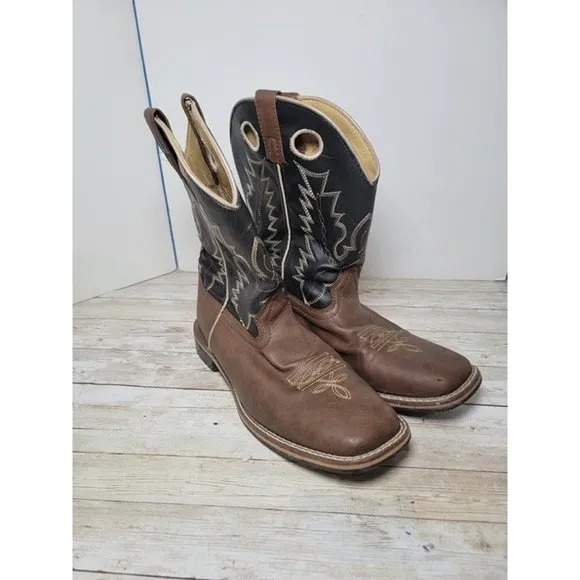 SMOKY MOUNTAIN BOOTS Blaze Western Boots, Color:‎ Brown/Black Size 7