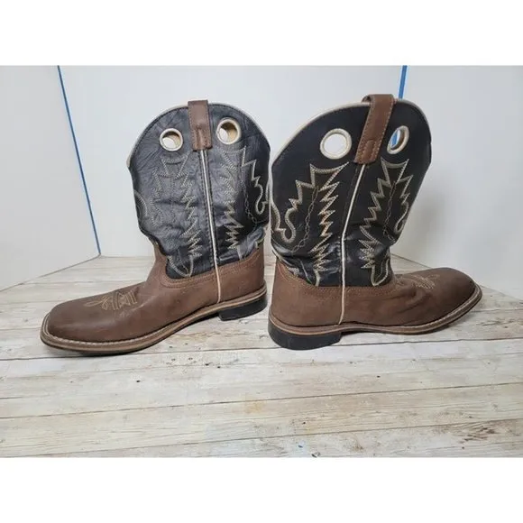 SMOKY MOUNTAIN BOOTS Blaze Western Boots, Color:‎ Brown/Black Size 7