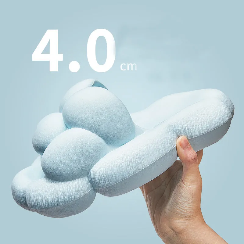 Soft Cloud Design Cute House Shoes, Women's Outdoor Indoor Bathroom Slippers